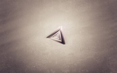 triângulos, sinal, minimalismo, triângulo