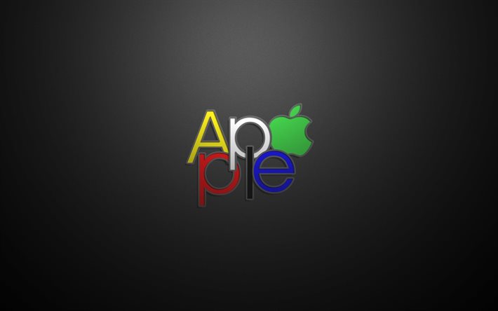 epl, text logo, apple