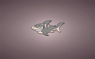 shark, lo squalo, il minimalismo, sfondo