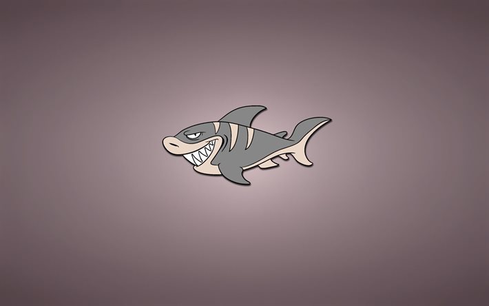 shark, minimalism, background