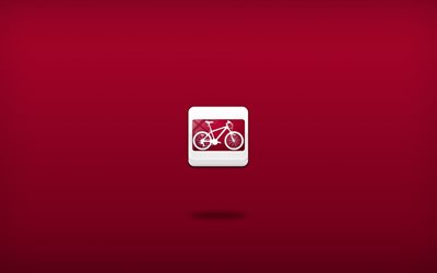 bisiklet, işaret, minimalizm pembe arka plan