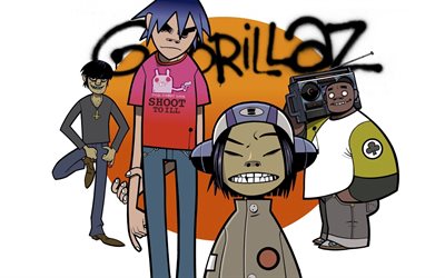personajes de gorillaz, proyecto de música