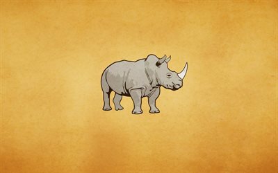 el minimalismo, el rinoceronte