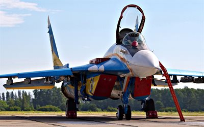fighter, le mig-29, ukrainien des faucons, l'armée de l'air de l'ukraine