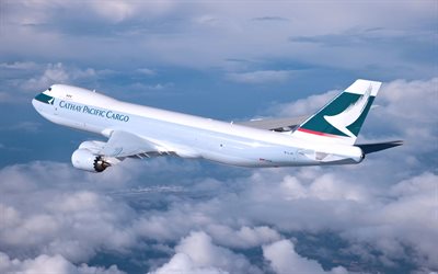 boeing, 747, uçak, cathay pacific