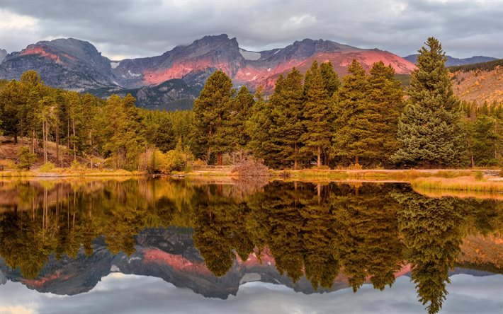 ABD, colorado, ulusal park, orman, sonbahar, dağlar