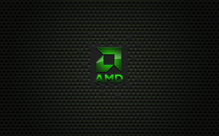logotipo de amd, amd, malla