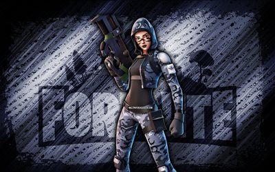 Chill Count Fortnite, 4k, gray diagonal background, grunge art, Fortnite, artwork, Chill Count Skin, Fortnite characters, Chill Count, Fortnite Chill Count Skin