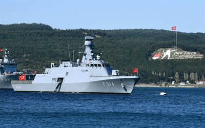 tcg kinaliada, f 514, ada 클래스, 터키 코베트, 나토, 터키 군함, 터키 해군, 터키 깃발