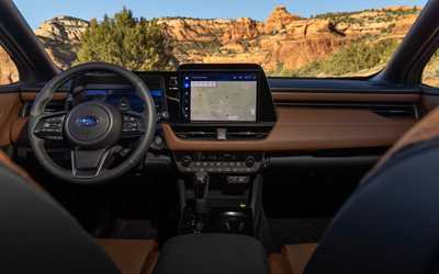 2026, interior de subaru, 4k, vista interior, panel, nuevo subaru outback 2026, autos japoneses, subaru
