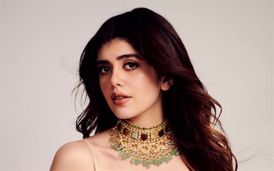 Sanjana Sanghi, 4k, indian actress, Bollywood, movie stars, portrait, pictures with Sanjana Sanghi, indian celebrity, Sanjana Sanghi Varrier photoshoot