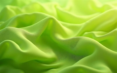 lime silk texture, 4k, fabric textures, wavy silk textures, lime fabric backgrounds, silk textures, lime satin fabric, lime silk background, lime silk fabric, satin textures