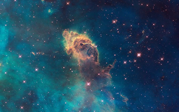 カリーナ星雲, 4k, 銀河, nasa, 星