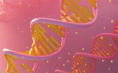 dna, 4k, código genético, moléculas, ácido desoxirribonucleico, dna 3d, química, biologia, antecedentes de dna