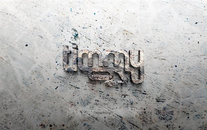 ティミー・トランペットの石のロゴ, 4k, 石の背景, ティモシー・ジュード・スミス, オーストラリアのdj, ティミー・トランペットの 3d ロゴ, 音楽スター, クリエイティブ, ティミー・トランペットのロゴ, グランジアート, ティミー・トランペット