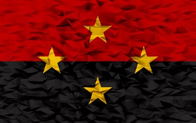 ノルテ・デ・サンタンデールの旗, 4k, ブラジルの州, 3 d ポリゴンの背景, 3 d ポリゴン テクスチャ, ノルテ・デ・サンタンデールの日, 3 d のノルテ デ サンタンデール フラグ, ブラジルの国のシンボル, 3d アート, ノルテ デ サンタンデール, ブラジル