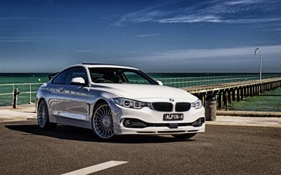 Alpina, tuning, BMW 4-Series Coupe, F32, spiaggia, supercar, BMW