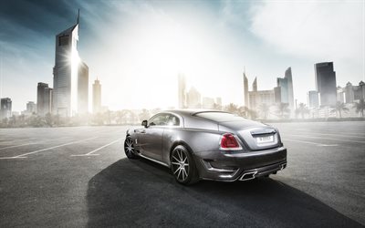 rolls-royce, wraith, ares design, trimning, coupe, silver