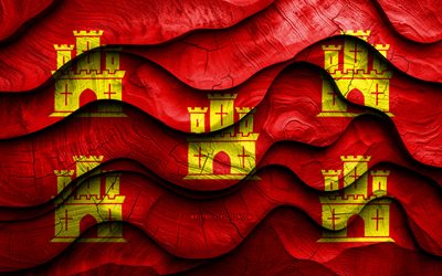 4k, drapeau de poitou, provinces de france, drapeaux d'ondes 3d en bois, jour de poitou, france, drapeau en bois de poitou, europe, provinces françaises, poitou