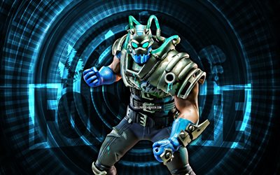 Big Chuggus Fortnite, 4k, blue spiral background, Fortnite, creative, Big Chuggus Skin, Fortnite Big Chuggus Skin, Big Chuggus, Fortnite characters