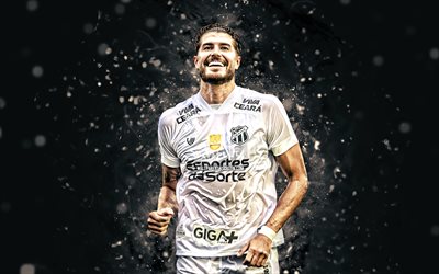 pedro raúl, 4k, luces neón blancas, ceara fc, serie brasileña a, futbolistas brasileños, pedro raúl 4k, fútbol americano, fútbol, ceara sc, ceara, pedro raul garay da silva, pedro raúl ceara