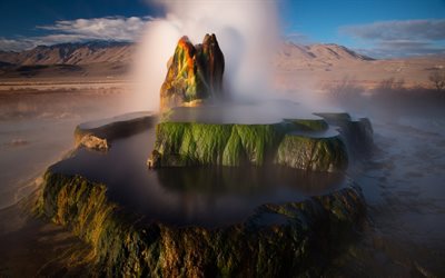 geyser, unique phénomène naturel, d'Eau Chaude, de la Terre