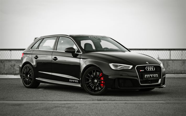 tuning, MTM, 2015, Audi RS3, black Audi