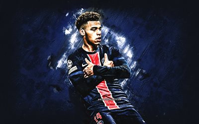 désir doue, psg, footballeur français, fond de pierre bleue, grunge, paris saint germain, ligue 1, france, football, désir doue psg