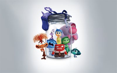 Inside Out 2, 4k, poster, promo materials, Inside Out 2 characters, Inside Out 2 poster