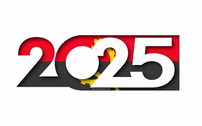 2025 أنغولا, خلفية بيضاء, أنغولا, الحد الأدنى من الفن, 2025 مفاهيم أنغولا, أنغولا 2025, علم أنغولا, 2025 خلفية أنغولا