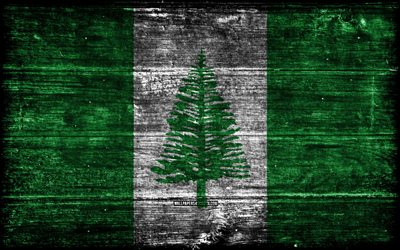 norfolk ö träflagga, 4k, träregra flaggor, oceaniska länder, norfolks flagg, norfolks ö, oceanien, norfolk island flag, norfolk island, norfolk island nationella symboler