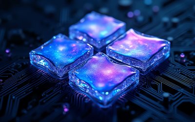 شعار ويندوز 11 الزجاجي المتوهج, 4k, علامة windows 11 الزجاجية المتوهجة باللون الأزرق, شعار ويندوز 11, شعار windows 11 الزجاجي المتوهج, ويندوز 11, خلفية التكنولوجيا الزرقاء, شعار ويندوز, ويندوز