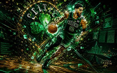 4k, جيسون تاتوم, خلفية مجردة خضراء, بوسطن سلتكس, الدوري الاميركي للمحترفين, كرة السلة, جيسون تاتوم 4k, جيسون تاتوم الفن, فن المعجبين, جيسون تاتوم بوسطن سلتكس