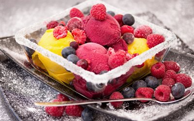 gelato di frutta, ghiaccioli, caramelle, gelati, dolci