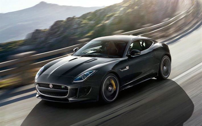 2015, jaguar, coupe, road