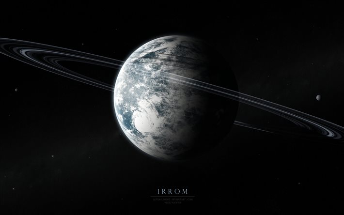 space, irrom, planet, ring