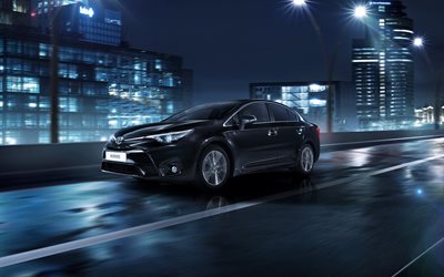 टोयोटा avensis, 2016, रात, सेडान