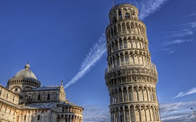pisa, 벨 타워, 이탈리아, 피사의 사탑
