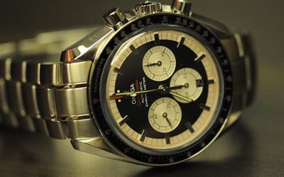 wrist watch, omega, speedmaster, chronometer
