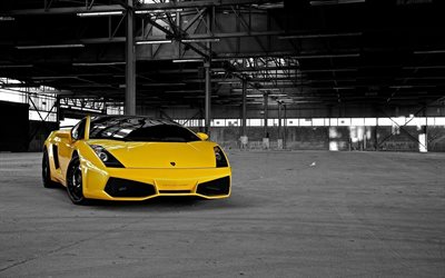 2014, gallardo lamborghini supersportwagen, yellow, composition