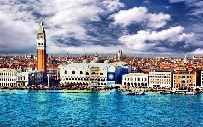 venice, building, italy, home, summer