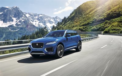 crossovers, f-pace, jaguar, 2017, mountain road