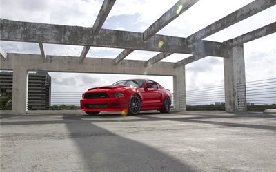 ford, red, mustang gt, 2015, supercars