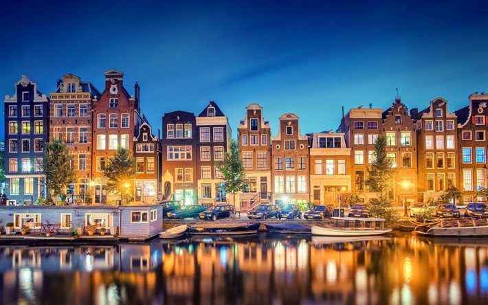 holland, amsterdam, promenade, street, home, the netherlands
