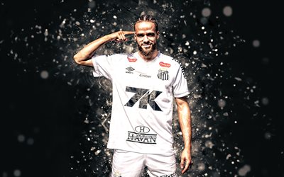 billal brahimi, 4k, santos fc, série a brasileira, futebolistas argelinos, billal brahimi 4k, futebol, santos, sfc, billal brahimi santos