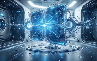 logotipo 3d do windows 11, fundo de alta tecnologia, placa de metal azul do windows 11, logotipo do windows 11, janelas 11, logotipo do windows, logotipo criativo do windows 11, windows