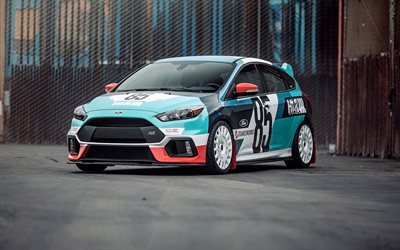 Ford Focus RS, 2017, H and R Springs, tuning, racing cars