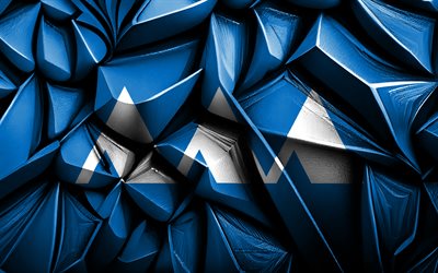 yamagatas flagga, 4k, 3d kreativ textur, yamagata 3d flagga, japanska prefekturer, japan, yamagata flagga, 3d konst, yamagata prefekturs flagga, yamagata