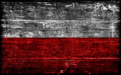 polen träflagga, 4k, träregra flaggor, europeiska länder, polens flagg, polens dag, europa, polsk flagga, polen, polska nationella symboler