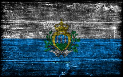 san marino träflagga, 4k, träregra flaggor, europeiska länder, san marino, europa, san marino  flagga, san marino nationella symboler